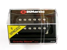 DiMarzio F-spaced Gravity Storm Neck Humbucker Black W/Chrome Poles DP 252