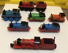 Thomas  Friends Lot Of 7 Diecast Metal Magnetic And Wooden VINTAGE 2001 