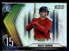 Nick Yorke - 2022 Bowman Scouts' Top 100 Chrome Refractor #BTP-15 Red Sox