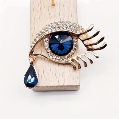 Crystal Eye Corsage Brooch - Exquisite Sparkling Rhinestone Clothing Accessory