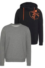Chiemsee Sweatshirt Doppelpack Schwarz Und Grau Pullover Herren - Gr. M & L