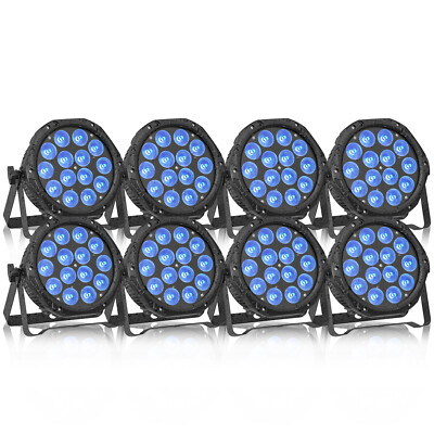 8x Wasserdicht IP65 LED Par Scheinwerfer 210W 14 LED Bühnenlicht RGBW DMX Party