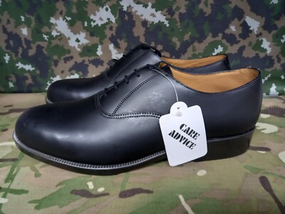 NEW Men's British Army Military Surplus Black Leather Parade Dress Shoes  13 M UK