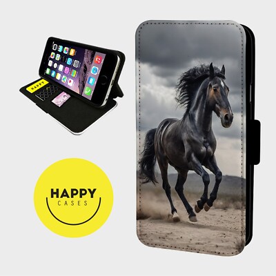 STARK SCHÖNES PFERD - Kunstleder Flip Handyhülle - iPhone/Samsung
