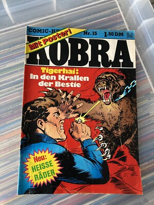 Kobra Comic-Heft Nr. 15: Tigerhai, Heisse Räder,  Mytek, Das Magische Auge(1977)