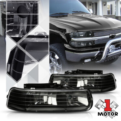 Black Housing Headlight for 99-02 Chevy Silverado/00-06 Suburban Tahoe GMT800