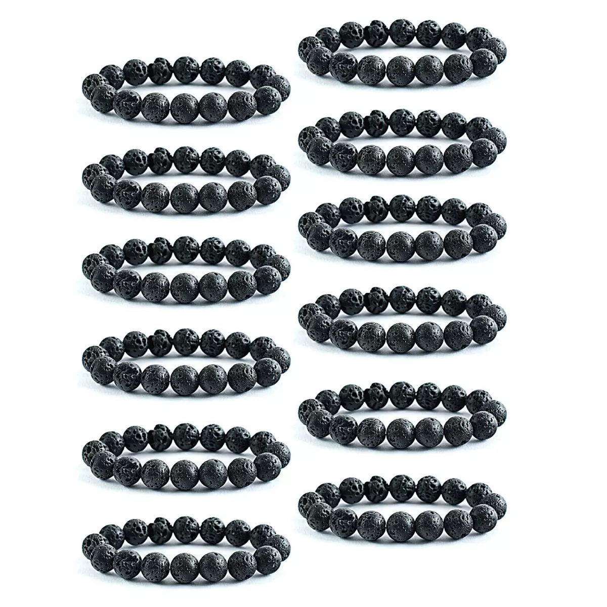 Wholesale Natural Lava Rock Beads Stretch Bracelets 