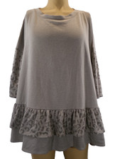 Emerald Shirt Top Tunic Womens Size 2X 3/4 Sl...