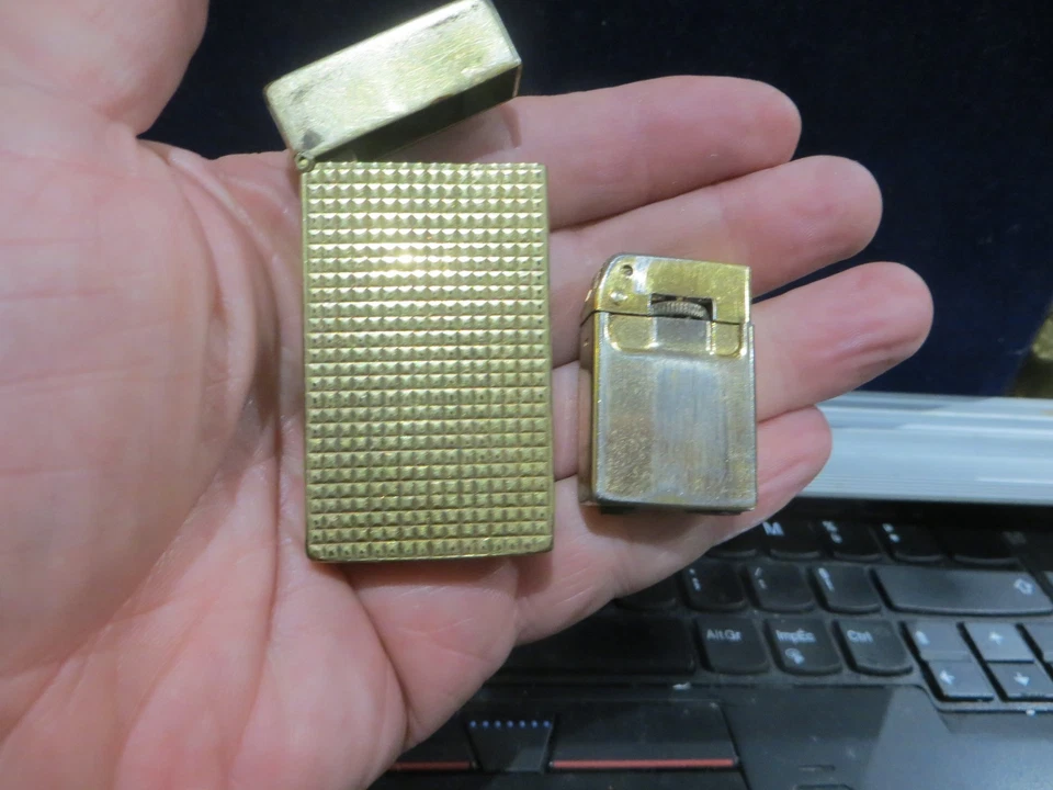 Curiosité RARE Briquet JMF Montre Jufrex 17 Jewels dans l'état à restaurer - Photo 4/4