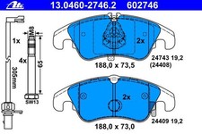 ATE BREMSBELÄGE VORNE für AUDI A4 8K B8 + A5 8T 8F auch Avant Sportback Allroad