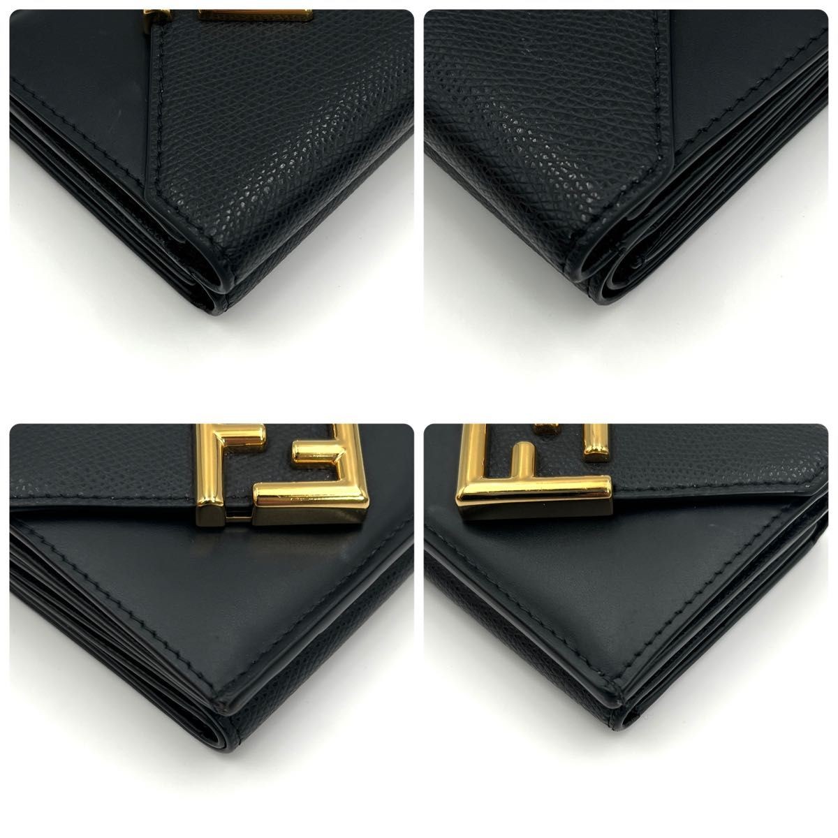 FENDI Wallet: FF Diamond Black W10H9D3cm w/NA;-- thumbnail 7