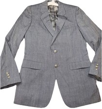 Christian Dior Monsieur Vtg GRAY Wool Blazer Jacket 40  Chest, 2 Buttons Vented
