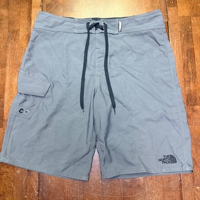 The North Face Board Shorts Mens 34 Gray Cargo Pocket Recycled Polyester