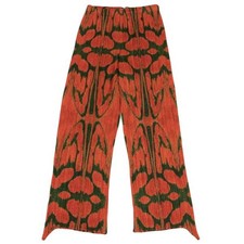 PLEATS PLEASE Pleated Printed Pants Size 3 K-151864 