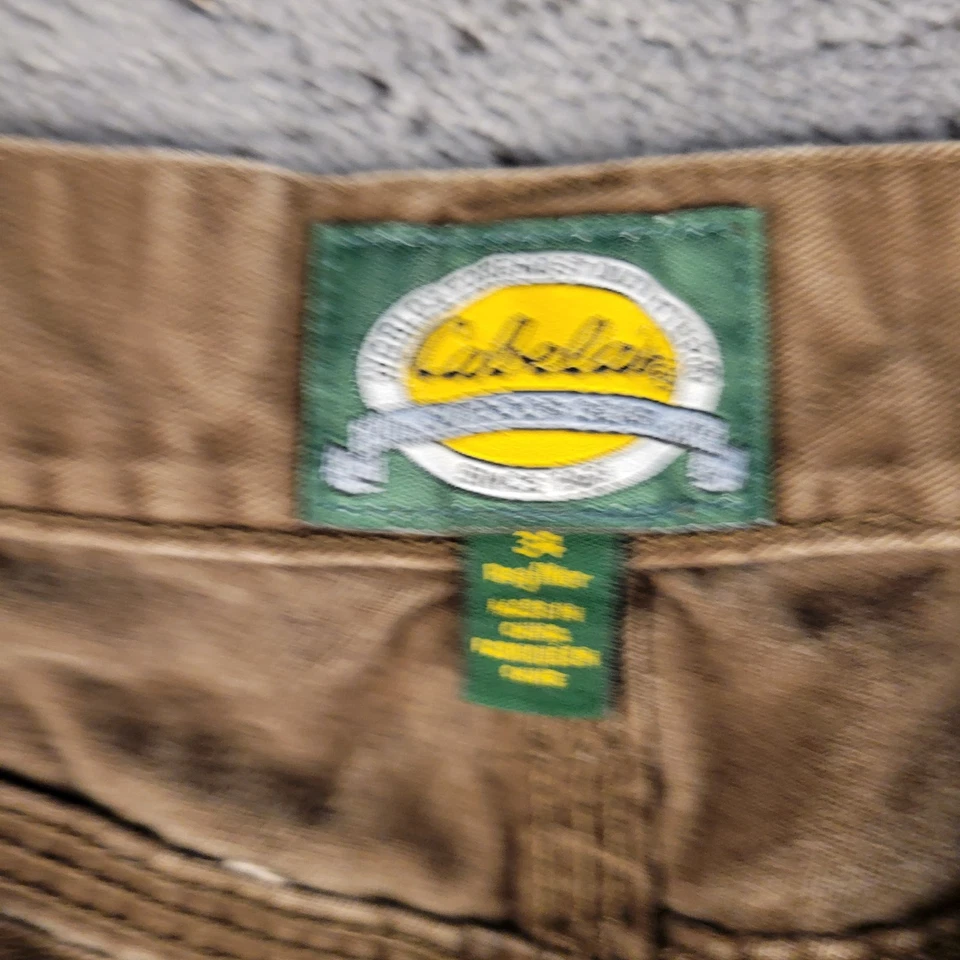Брюки мужские Cabelas 34 коричневые щеточная защита прямые штанины охотничья рабочая одежда универсальные - Изображение 3 из 4