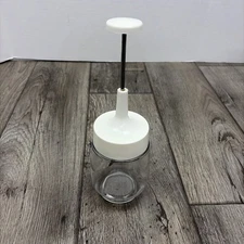 Vintage Gemco Food Nut Chopper USA Stainless White Kitchen Complete Very Nice