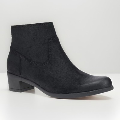 Dansko Carmella Boot Womens 42 US 11 - 11.5 Black Burnished Suede Side Zip NEW