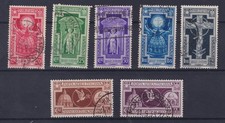 ITALIE ROYAUME 1933 ANNÉE SAINTE 7 VALEURS CERTIFICAT SOUS-TORIF