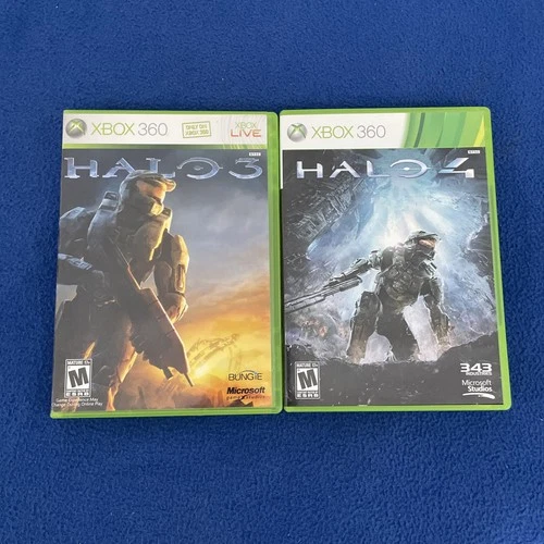 Microsoft Xbox 360 Halo 3 and Halo 4 Video Game Bundle