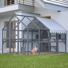Large Catio Outdoor Cat Enclosure 110" Extra Large Outdoor Catio Multiple Cats
