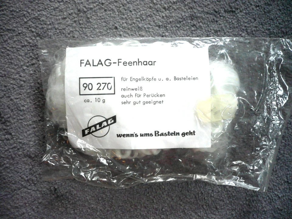 altes Feen/Engelshaar aus den 1960 er Jahren in der OVP