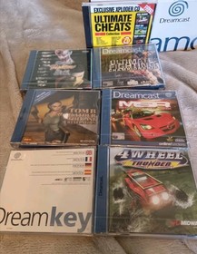 Opened Unused Dreamcast Console Bundle with Sealed Games and Discs Boxed