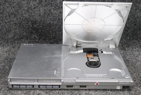 PS2 PlayStation 2 Silver Slim Console With Controller & Cords (SCPH-90001)