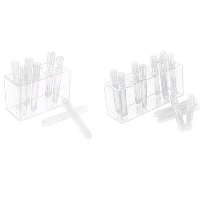 Acrylic Test Tube Vase With Stand For Unique Home Decoration 8/12Pieces Set