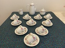 RICHARD GINORI RAFFINATO SERVIZIO TAZZE DA CAFFE' 10 PERSONE   PARI AL NUOVO