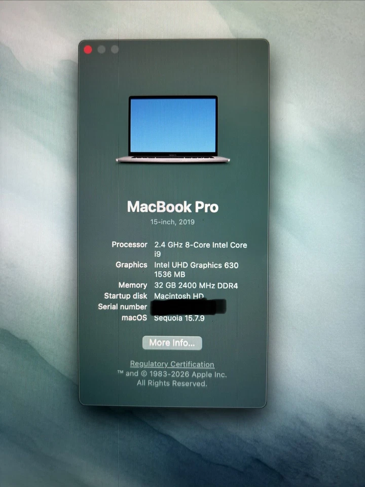 Apple MacBook Pro 15" 2019 · i9 · 32GB · 256GB, photo 4 of 4