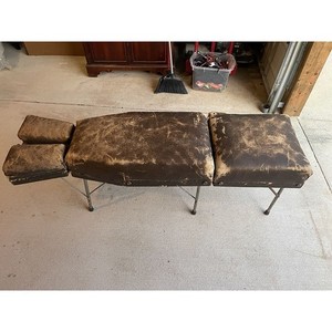 Antique Chiropractic Table - Collapsible/Travel Size ~ Moderate Wear