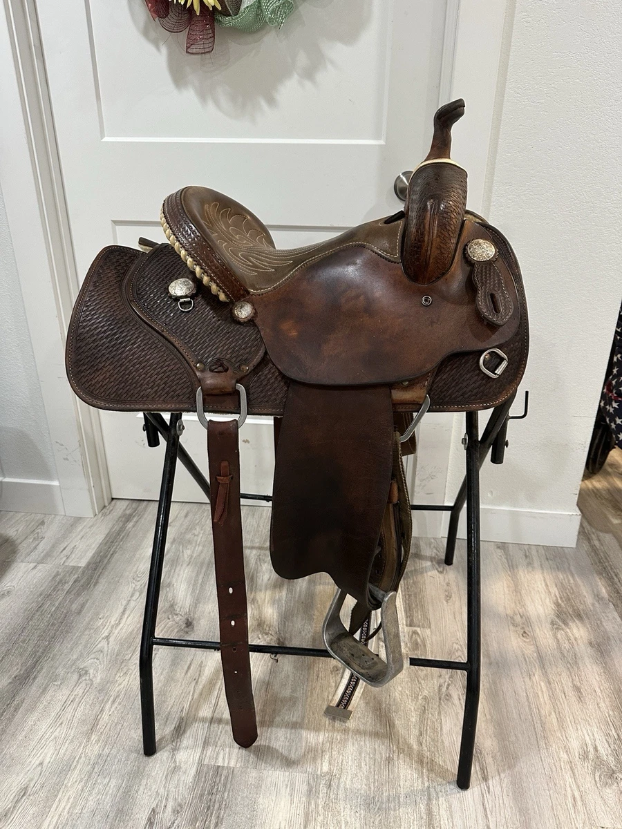 SELLE WESTERN BARREL Racing Pleasure Trail Horse toutes tailles livraison... EUR 325,93 - FR