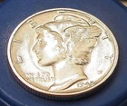 1945 Brilliant Uncirculated Dime  90% Silver  Blazing Original Luster # 413 ~ 11