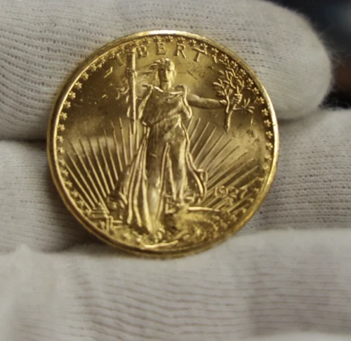 1927 US $20 Saint Gaudens Double Eagle Gold Piece Gem Lustrous Unc