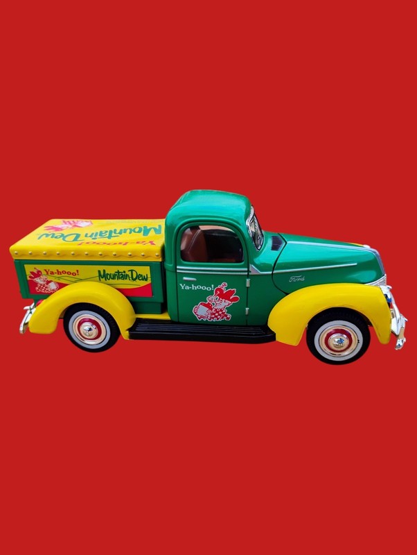 Vintage Mountain Dew "Ya-hooo!" 1940 Ford Pickup Diecast Truck