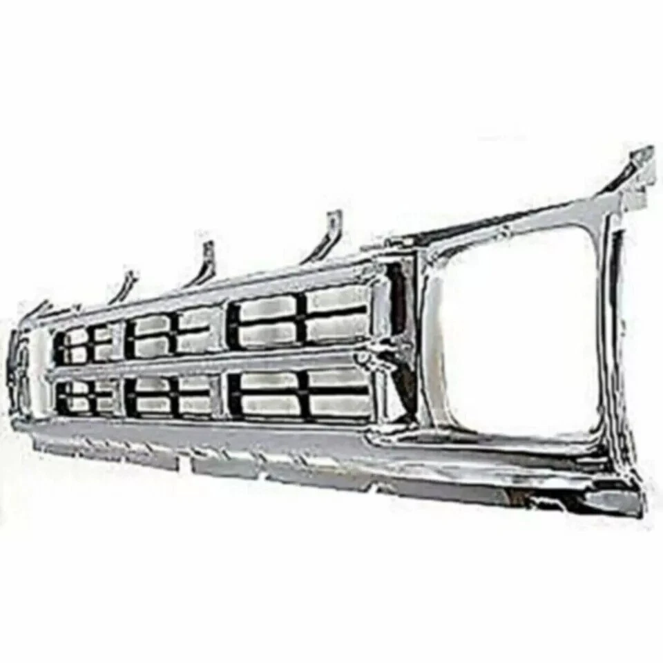 NEW FRONT GRILLE CHROME AND SILVER AND CORNER LIGHT 3PC FOR 1990-1992 NISSAN D21 Foto 4 de 4