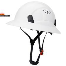CE Full Brim Hard Hat Construction Engineer Safety Helmet 6 Point Suspension Ind