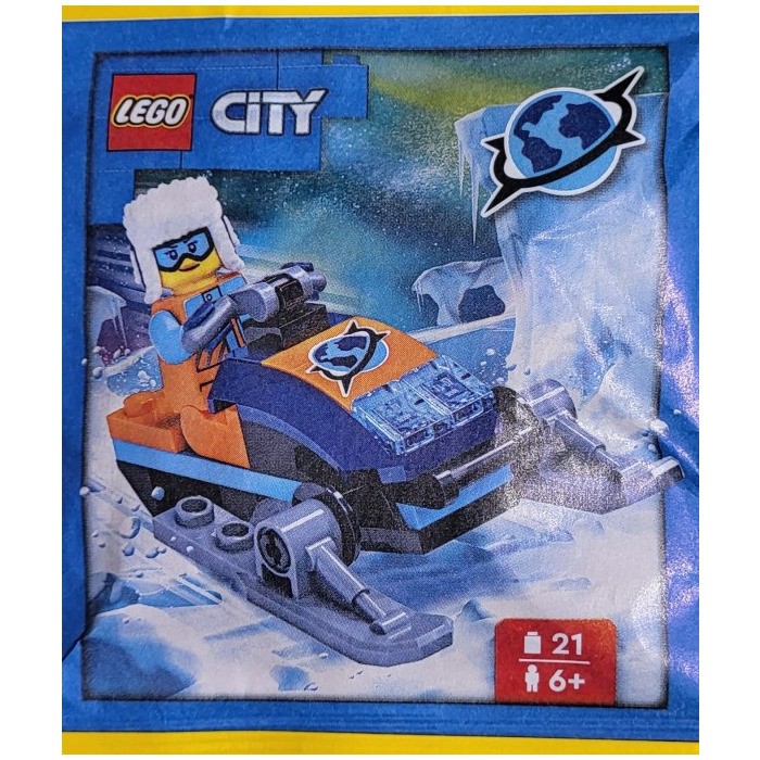 LEGO City Explorer and Snowmobile  Paper Bag 952312 (SEALED)