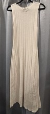 A New Day Women's Large Cream Sleeveless Long Maxi Dress