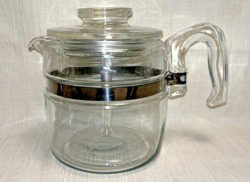 VINTAGE PYREX Glass 4 Cups COFFEE Percolator Pot 7754 Complete