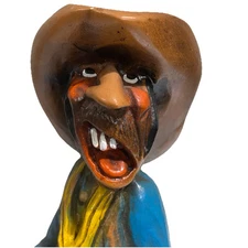 Vintage Chalkware Tex the Singing Cowboy Figurine by H. S. Andy Anderson 1936