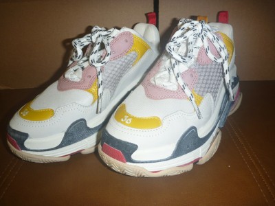 triple s yellow pink