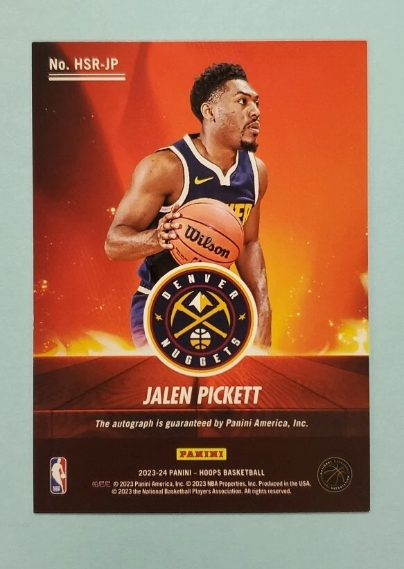 2023/24 Panini Hoops Jalen Pickett Auto Hot Signatures Rookie RC 