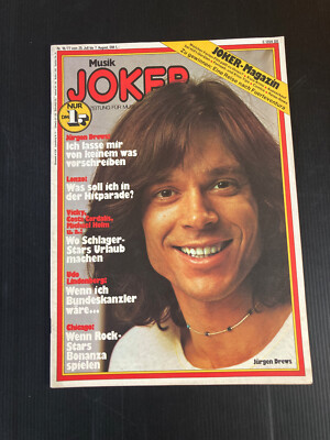 Musik Joker 16/1977 JÜRGEN DREWS Kenji Sawada KISS Lindenberg BOWIE Dunja GITTE
