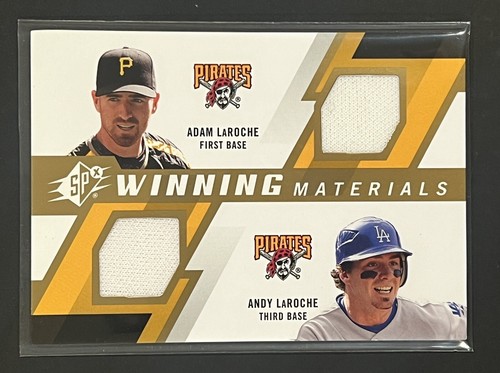 2009 Upper Deck SPx Winning Materials Adam/Andy LaRoche #WM2-LL Spiel gebraucht