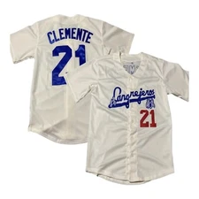 Santurce Cangrejeros Roberto Clemente Baseball Jersey Cream Men's Size 3XL XXXL