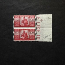 ITALIA REPUBBLICA 1945/48 DEMOCRATICA 100 LIRE COPPIA INTEGRI MNH** C/CERTIF.