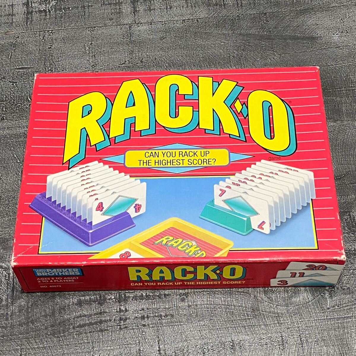 Parker Brothers RACK-O 2-4 Players Card Game No. 40073