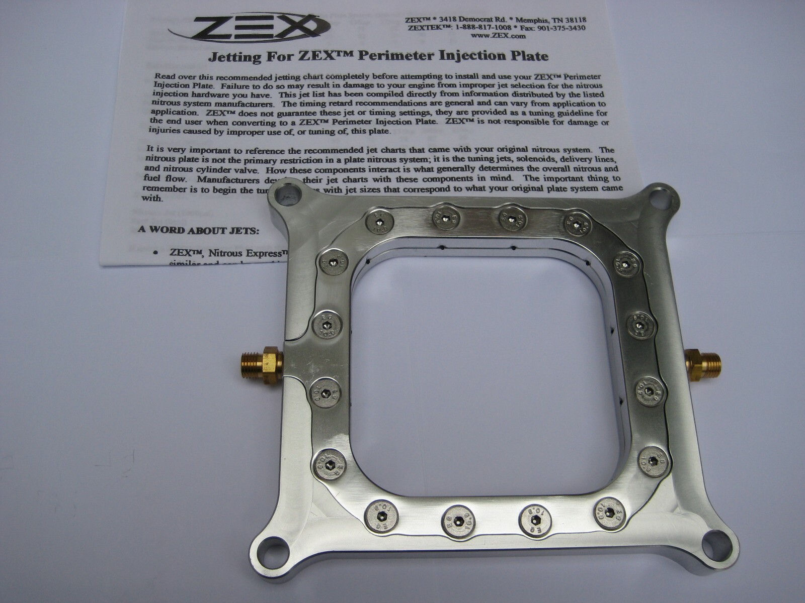 HBR/ZEX HOLLEY 4150 POLISHED PERIMETER PRO NITROUS PLATE 50300+HP eBay