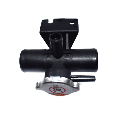 Radiator Coolant Filler Neck With Cap For 2008-2015 Mitsubishi Lancer 2.0L/2.4L - Aluminum/Plastic, 1-Year Warranty